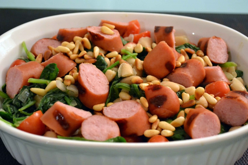 Spinach Sausage Saute