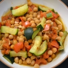Dinner for One: Spiced Chickpea and Zucchini Sauté