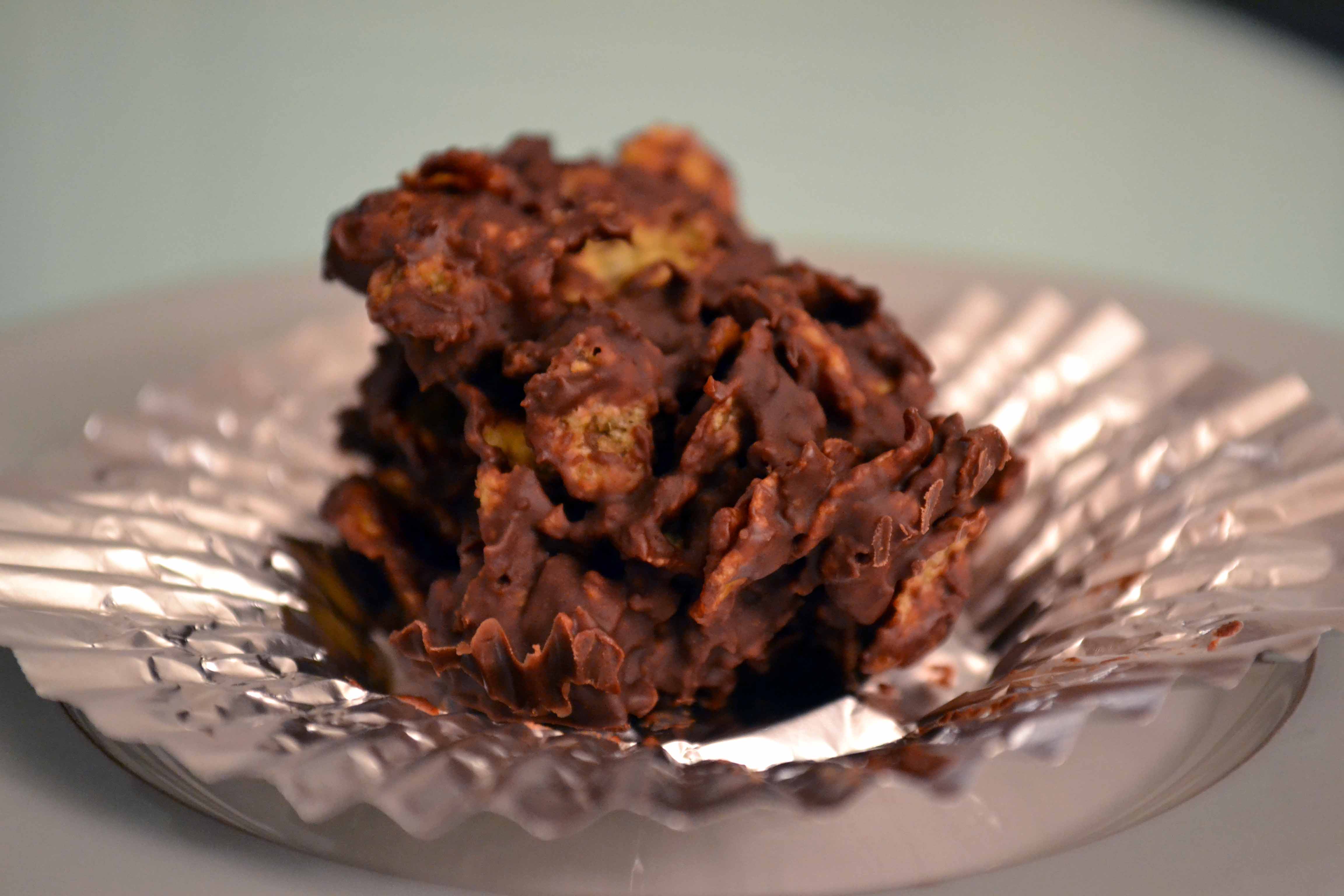 Chocolate Corn Flake Clusters - Measuring Cups, Optional