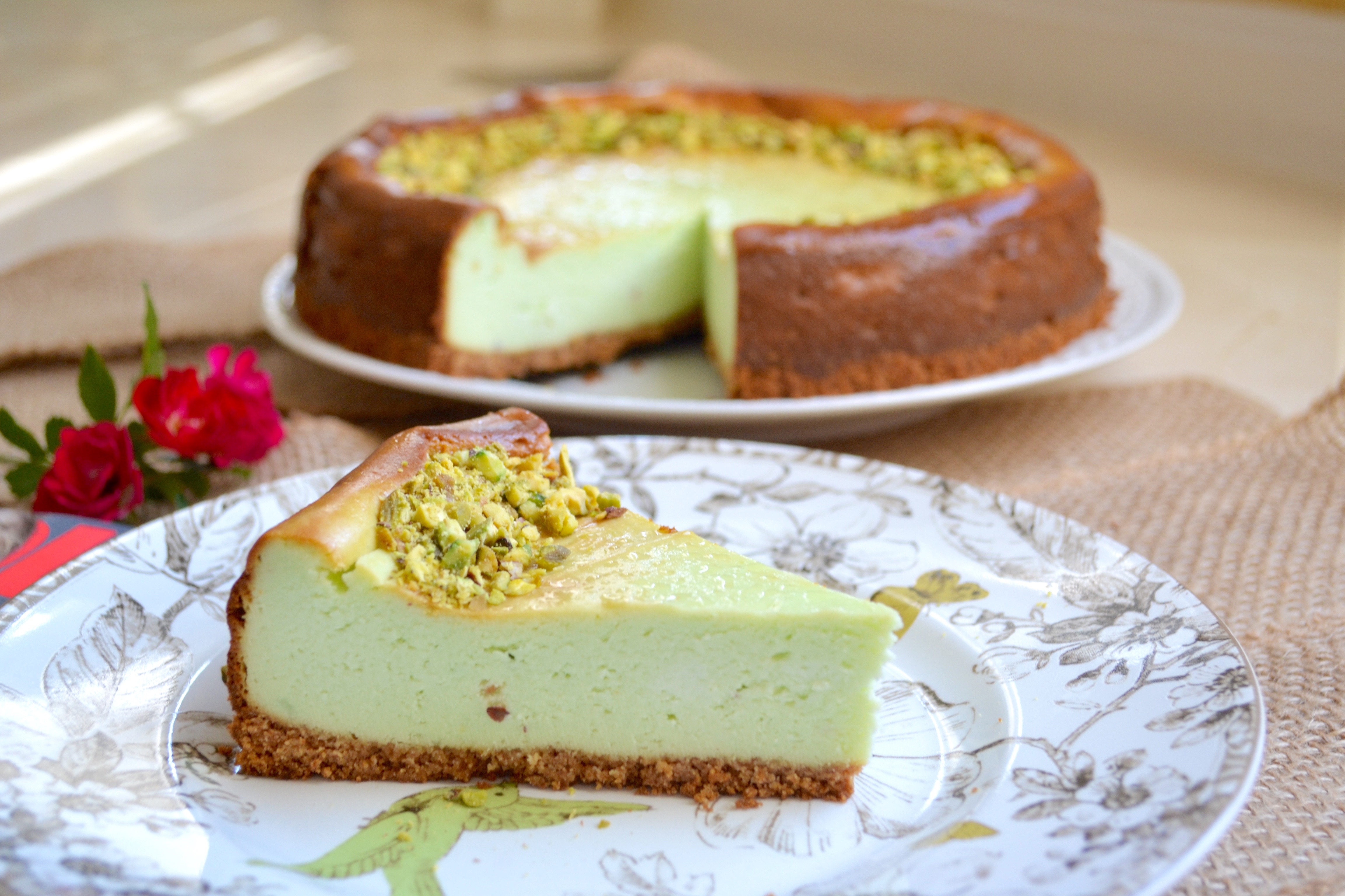 Pistachio Cheesecake.